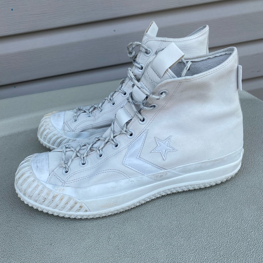 Converse waterproof Bosey MC GTX high tops. Off white color US 13